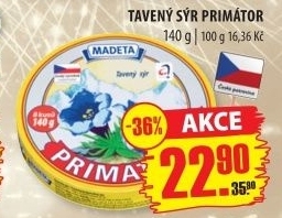Sýr tavený Primátor Madeta