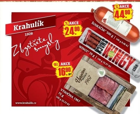 Salám Šunkáček Krahulík