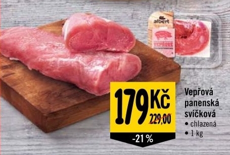 Vepřová panenská svíčková Albert