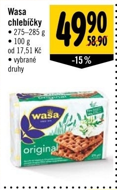 Chlebíčky křupavé Wasa