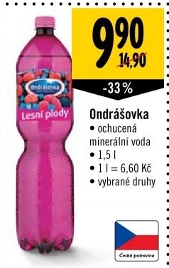 Voda ochucená Ondrášovka