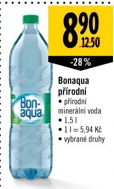 Přírodní voda Bonaqua
