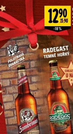 Pivo polotmavá 12° Gambrinus