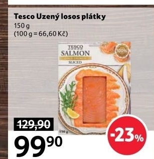 Losos uzený Tesco