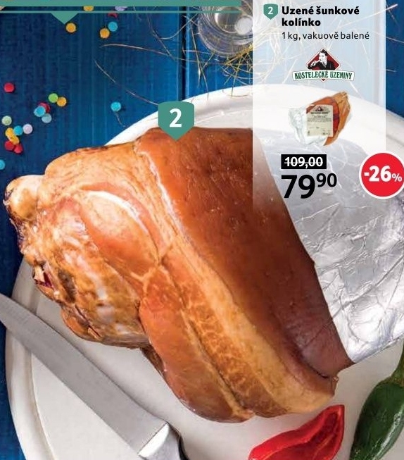 Šunkové uzené kolínko Kostelecké uzeniny