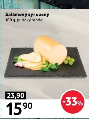 Sýr uzený salámový polotvrdý