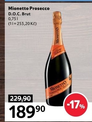 Sekt Brut Prosecco DOC Prestige Mionetto