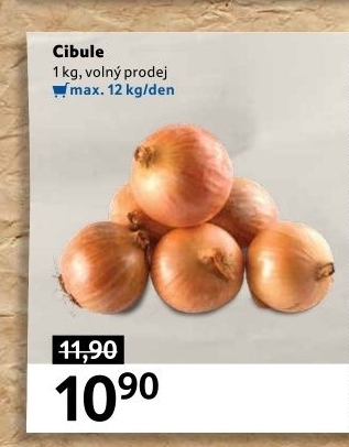 Cibule kuchyňská žlutá