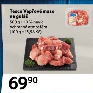 Maso na guláš vepřové Tesco