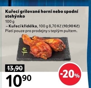 Stehno kuřecí grilované