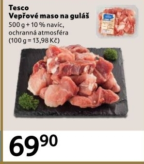 Maso na guláš vepřové Tesco