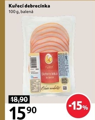 Kuřecí debrecínka DZ Klatovy