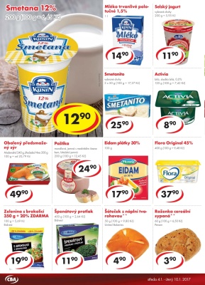 akční leták CBA 4.1.2017-10.1.2017