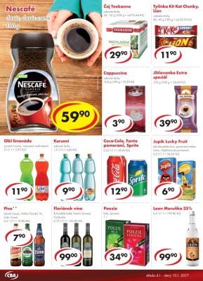 akční leták CBA 4.1.2017-10.1.2017