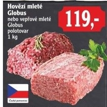 Hovězí mleté maso Globus