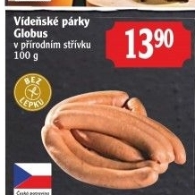 Párky vídeňské Globus