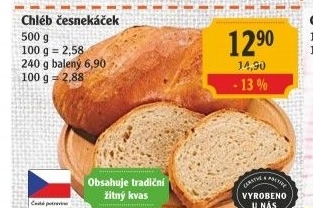 Chléb česnekáček