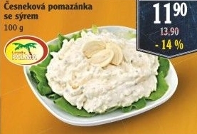 Česneková pomazánka se sýrem