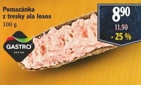 Pomazánka z tresky ala losos Gastro