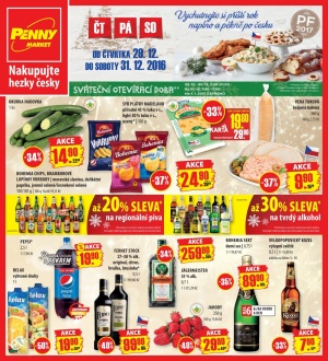 akční leták Penny Market 29.12.2016-31.12.2016
