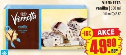 Zmrzlinová roláda Viennetta Algida