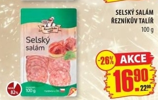 Salám selský Řezníkův talíř