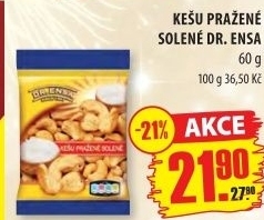 Pražené kešu Dr. Ensa