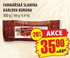 Farmářská slanina Karlova Koruna