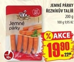 Párky jemné Řezníkův talíř