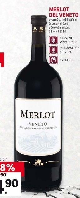 Víno Merlot del Veneto