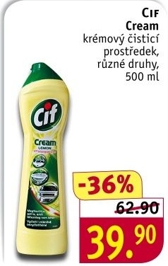 Krémový čistič Cif Cream