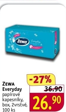Papírové kapesníčky 2vrstvé Everyday Zewa - box