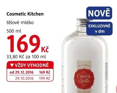Tělové mléko Cosmetic Kitchen