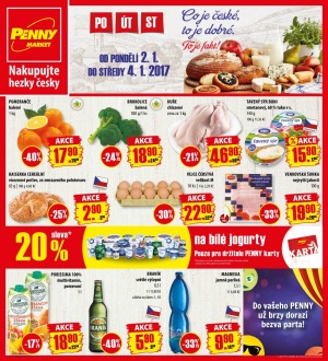 akční leták Penny Market 2.1.2017-4.1.2017