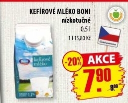 Kefírové mléko Boni