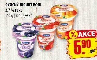 Jogurt ochucený Boni