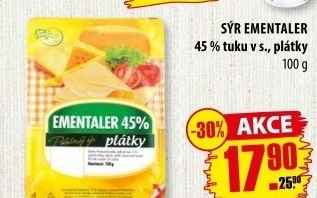 Sýr Ementál 45% Bokada