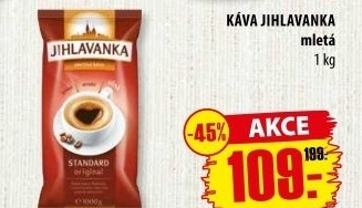 Mleté kávy Jihlavanka