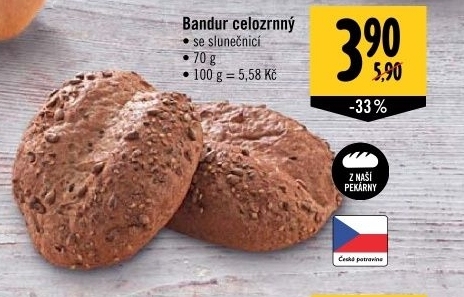 Bandur celozrnný