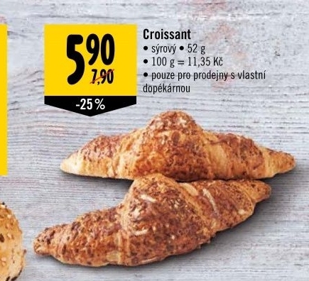 Croissant sýrový