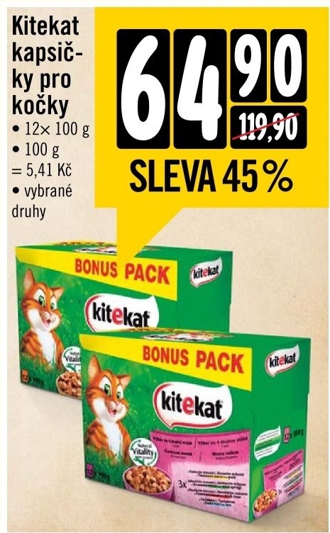 Kapsičky pro kočky Kitekat