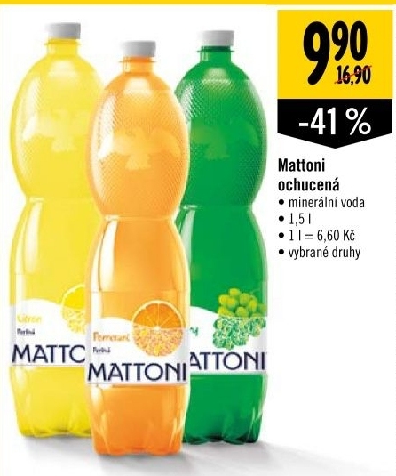 Ochucená voda Mattoni