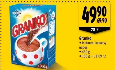 Instantní kakao Granko