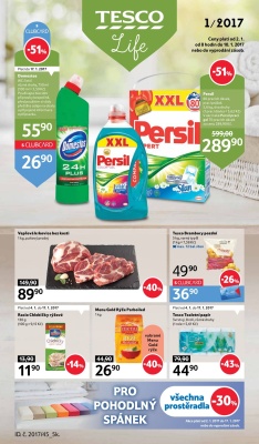 akční leták Tesco 2.1.2017-10.1.2017