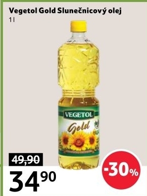 Olej slunečnicový gold Vegetol
