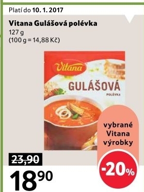 Instantní polévky Vitana