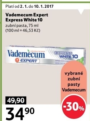 Pasta na zuby Express White 10 Expert Vademecum