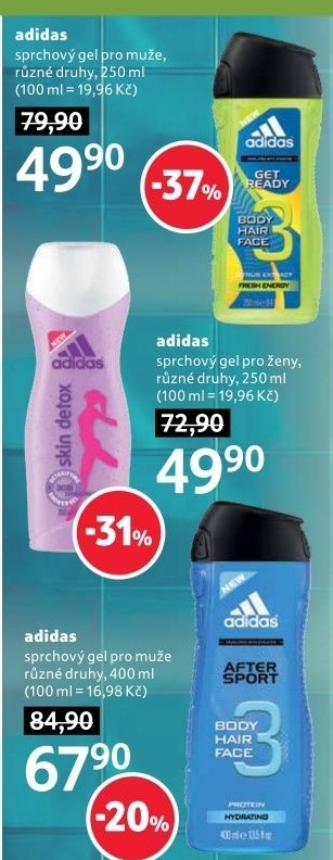 Sprchový gel Adidas