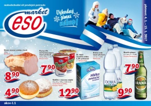 akční leták ESO MARKET 4.1.2017-15.1.2017