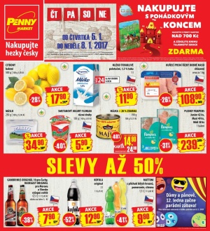 akční leták Penny Market 5.1.2017-8.1.2017